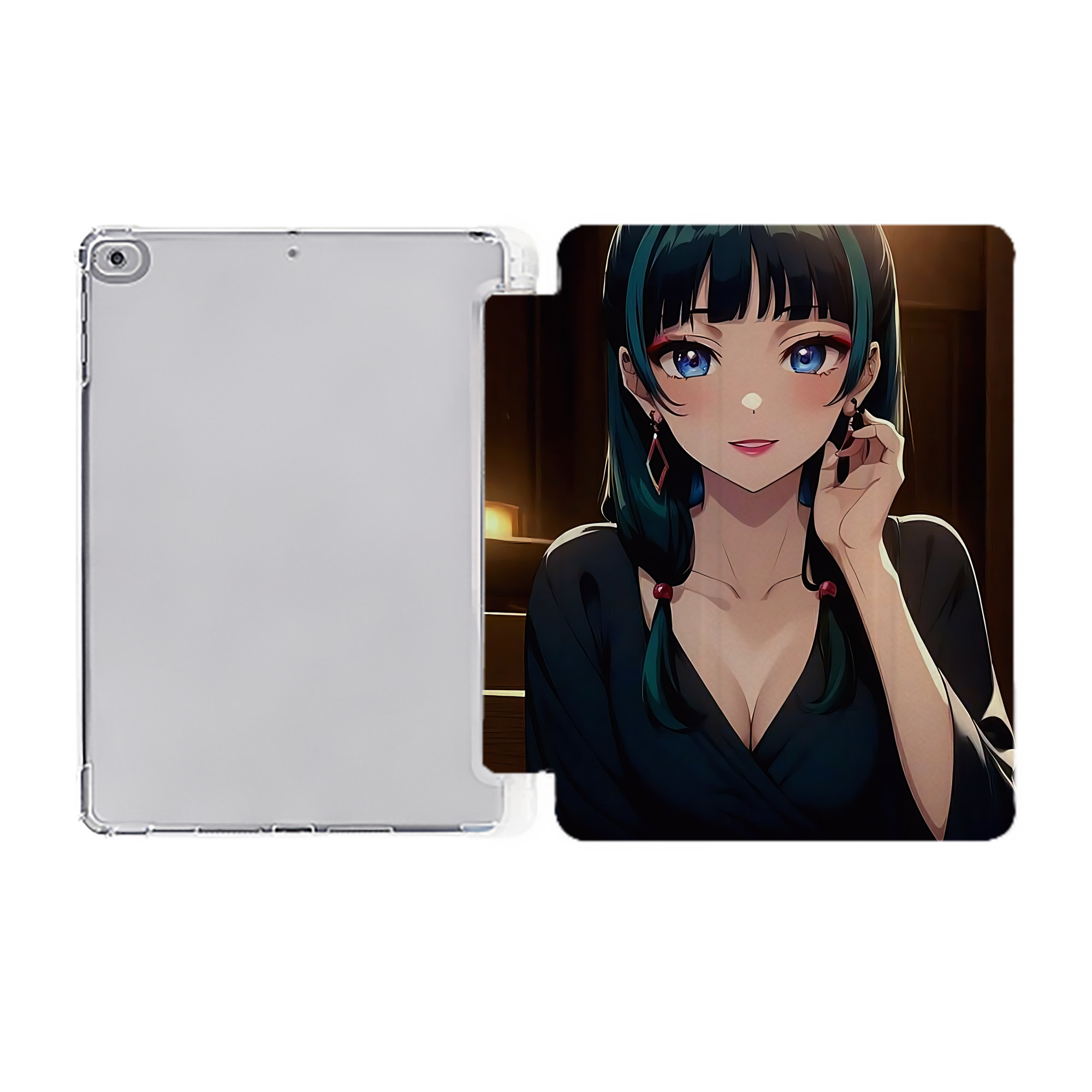 （画像用） 薬屋のひとりごと The Apothecary Diaries IPad ケース ペン収納付き 三つ折りスタンド PUレザー×シリコン 対応機種9.5/10.5/10.9インチ